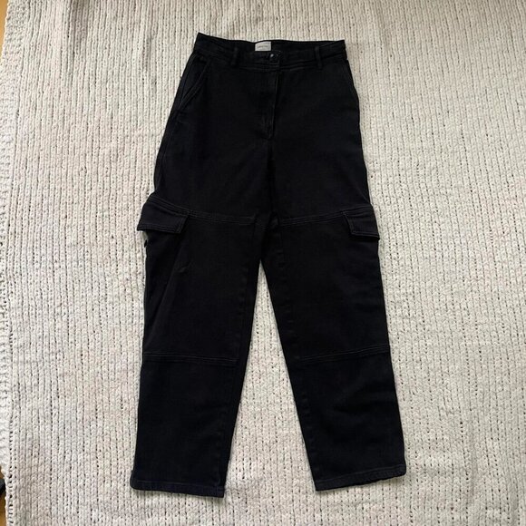 Aritzia Wilfred Maeve Black Cargo Jeans - Size 2 - Picture 7 of 7